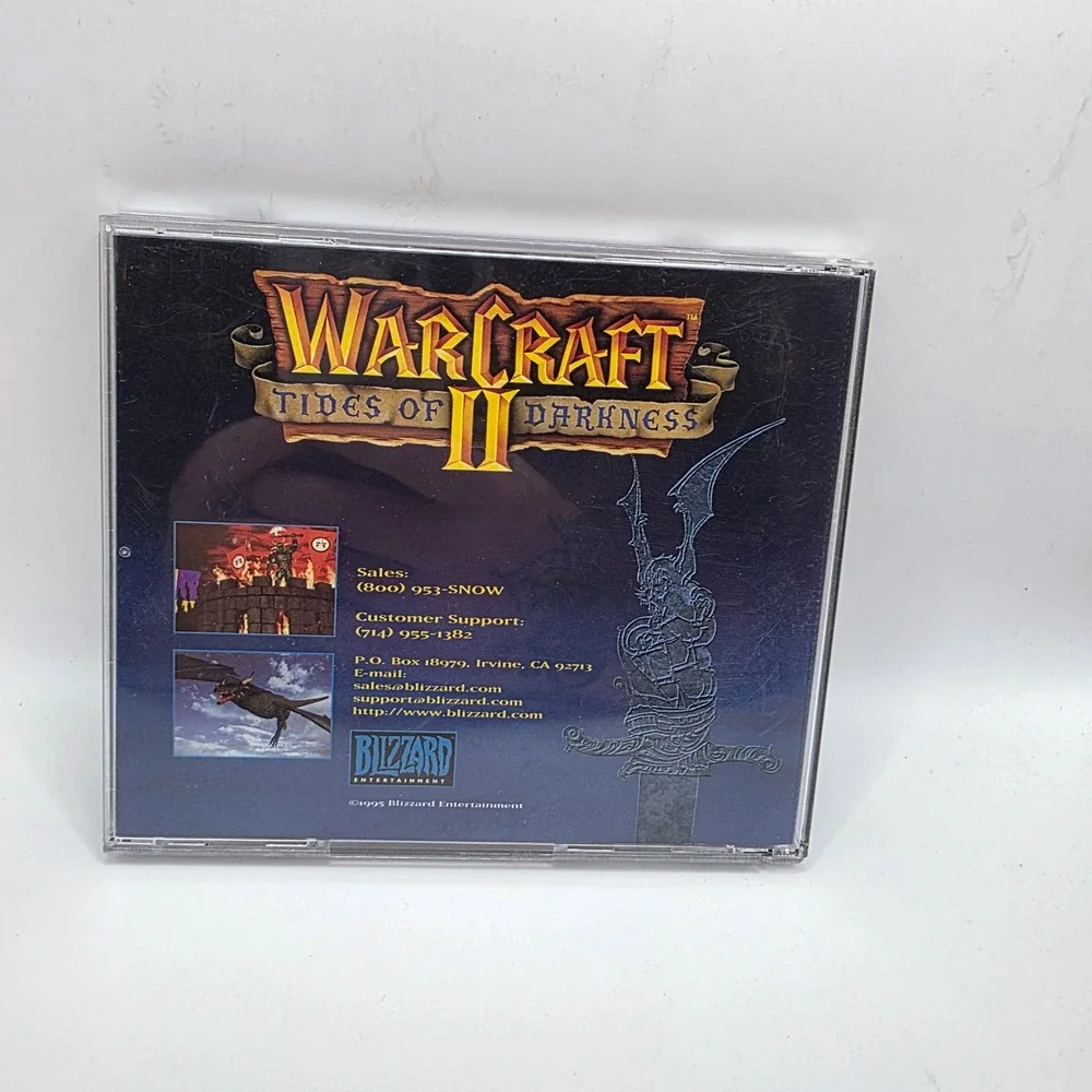 Warcraft II Tides of Darkness MS-DOS CD-ROM 1995 Blizzard Entertainment Vintage